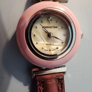 Manhattan Pink and Brown Quartz Watch #10